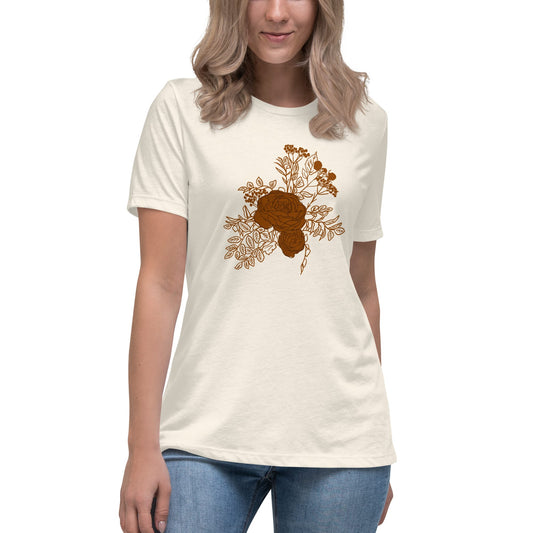 T-SHIRT Autumn Roses Women's Relaxed T-Shirt