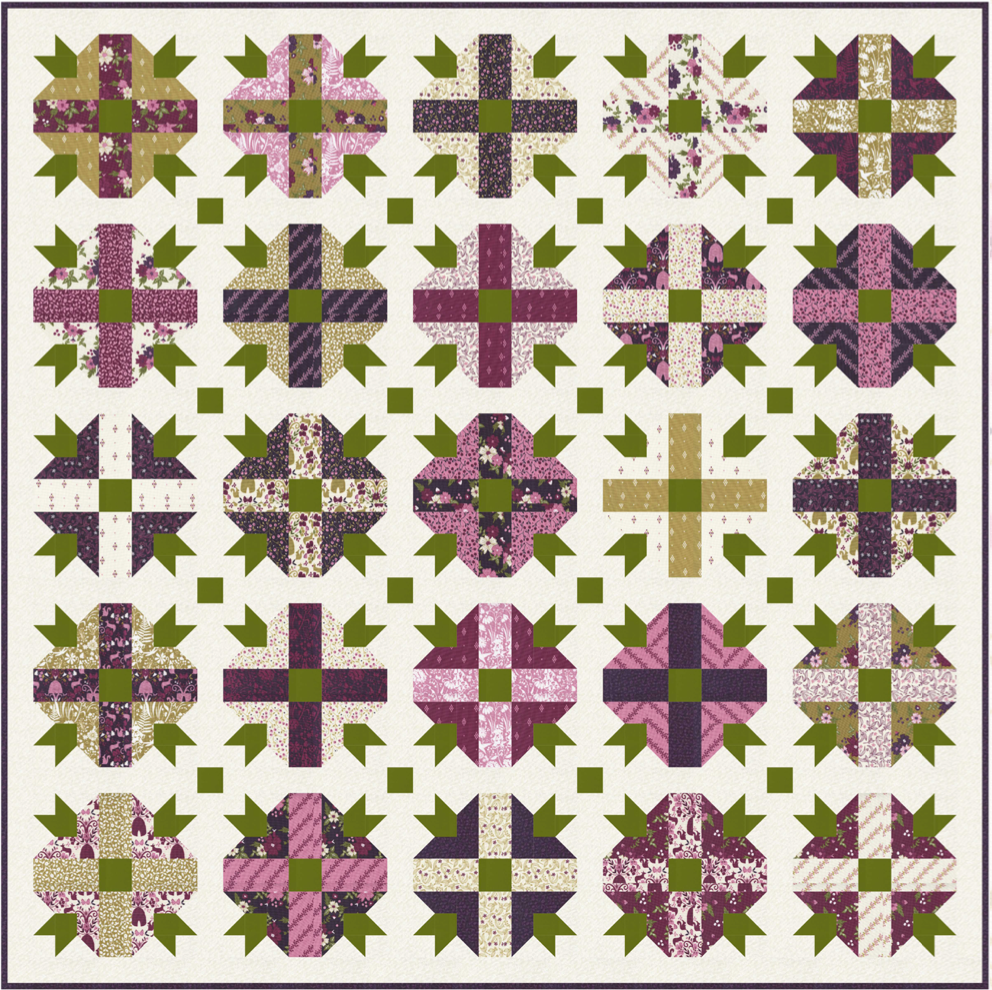 Wild Meadow "Meadow Blossoms" Quilt Pattern (Downloadable PDF)