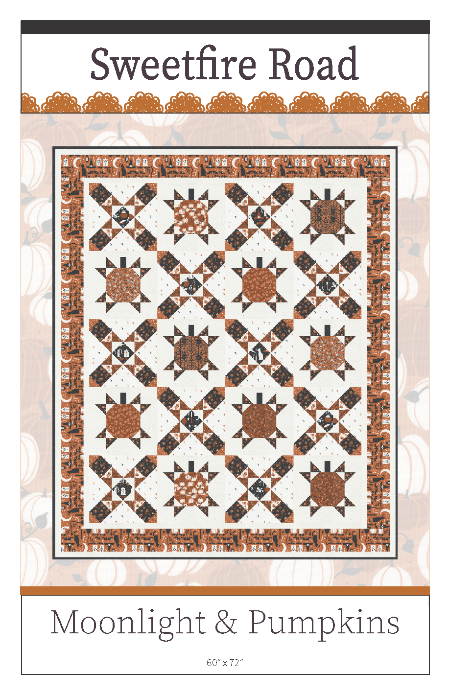 Moda Spellbound "Moonlight & Pumpkins" Quilt (DIGITAL DOWNLOAD)