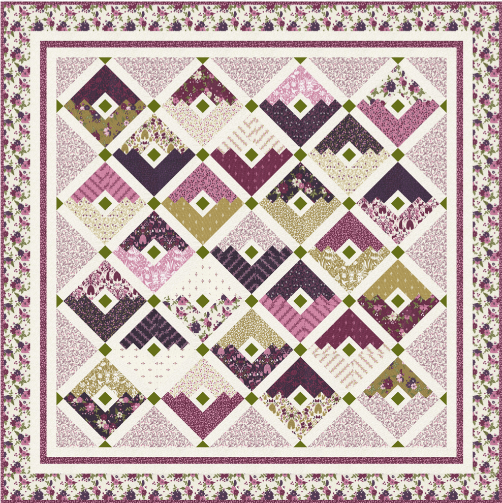 Moda Wild Meadow "Burrows" Quilt Pattern (DIGITAL DOWNLOAD)