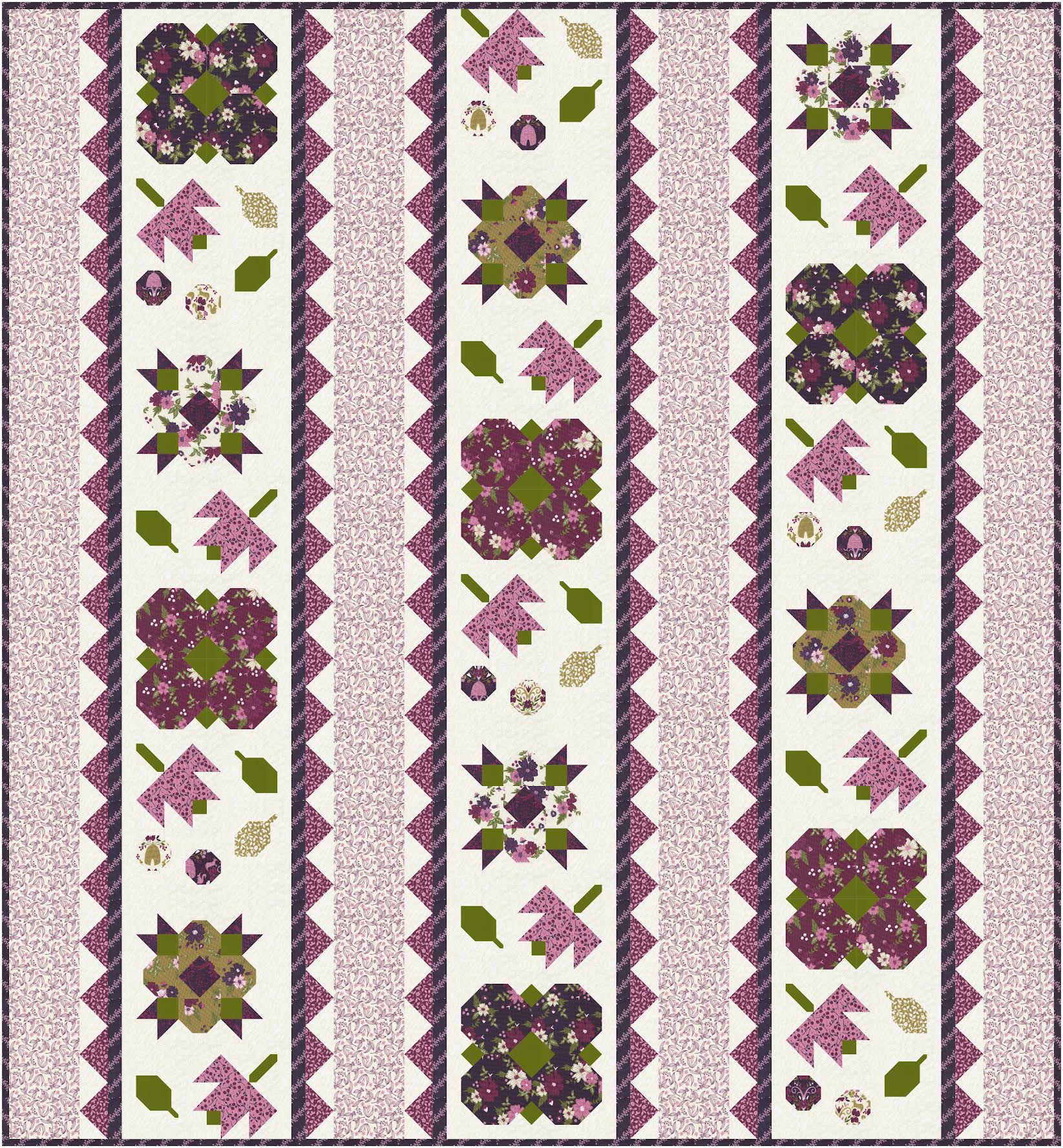 Moda Wild Meadow "Gretel" Quilt Pattern (DIGITAL DOWNLOAD)