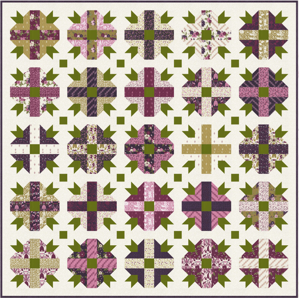 Moda Wild Meadow "Meadow Blossoms" Quilt Pattern (DIGITAL DOWNLOAD)